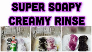 Asmr Paste Rinsing Car Sponges 💜🖤 Using Xtra Pine & Fresh Water 💦 * MIST WATCH THIS ONE 😱😍