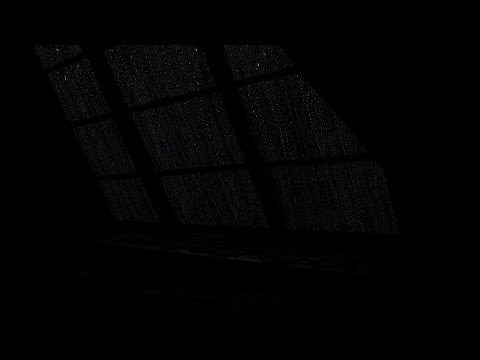 Attic Window💦Tropical Storm Window with Rain - Helps Relaxation, Meditation & Sleep Better