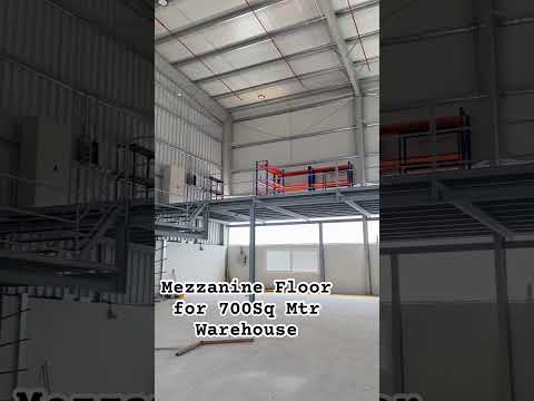 Mezzanine Floor for 700Sq Meter Warehouse #steel #mezzanine #floor #warehouse #usa #bolt #strong
