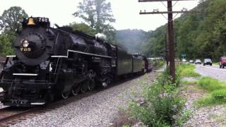 preview picture of video 'Nickel Plate 765 Eastbound @ Naugatuck, WV'