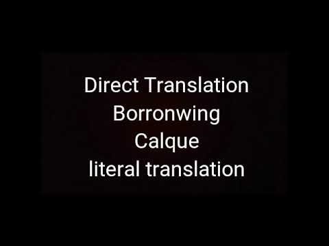 Direct translation and oblique translation methods