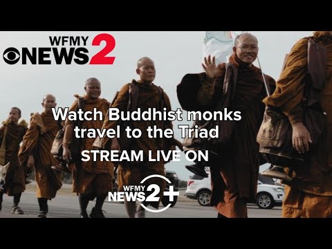 Buddhist Monks on ‘Walk for Peace’ through the Triad
