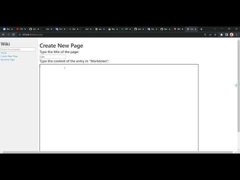 Harvard CS50’s Web Programming with Python and JavaScript: Project 1
