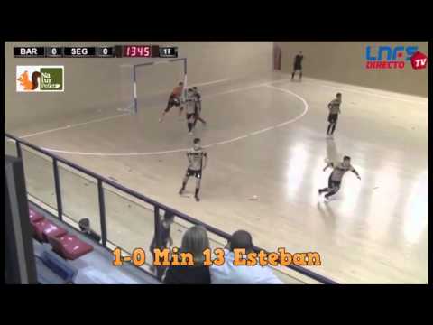 Gol de Esteban Cejudo (1-0) en el FC Barcelona Lassa - Naturpellet Segovia