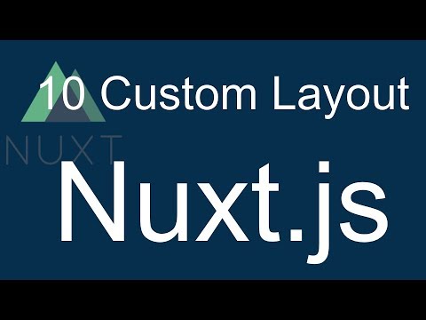 10 Nuxt JS beginner tutorial create custom layout