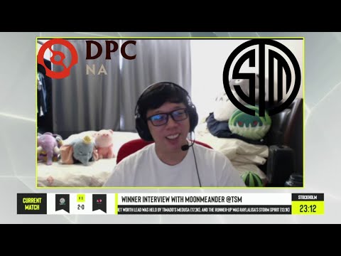 WINNER INTERVIEW WITH MOONMEANDER - TSM FTX VS DOGCHAMP - DPC NA 21/2022 Tour 2: Division I ESL One
