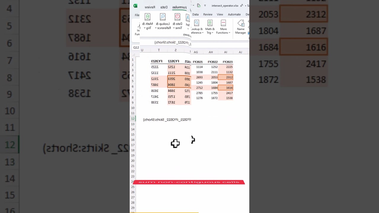 Excel Lookup formulas are REDUNDANT! Use the intersect operator instead.
