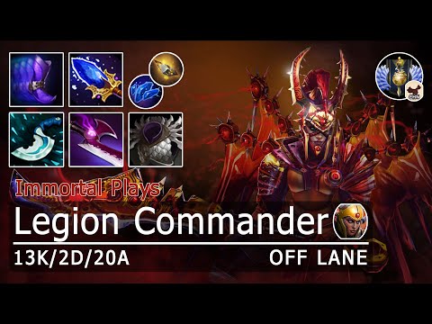 Legion Commander Off Lane | Super Solid Aghanim's Build | Dota 2 Immortal Gameplay | Patch 7.30