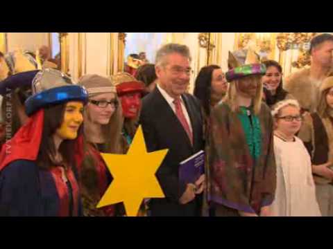 ORF Seitenblicke 5.1.2013 Sternsiger beim Bundespräsidenten