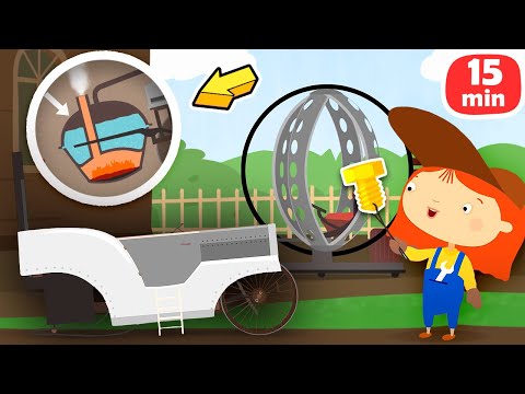 Spielspaß mit Doctor McWheelie. Wie haben die Autos früher ausgesehen? 3 Kinder Cartoons auf Deutsch