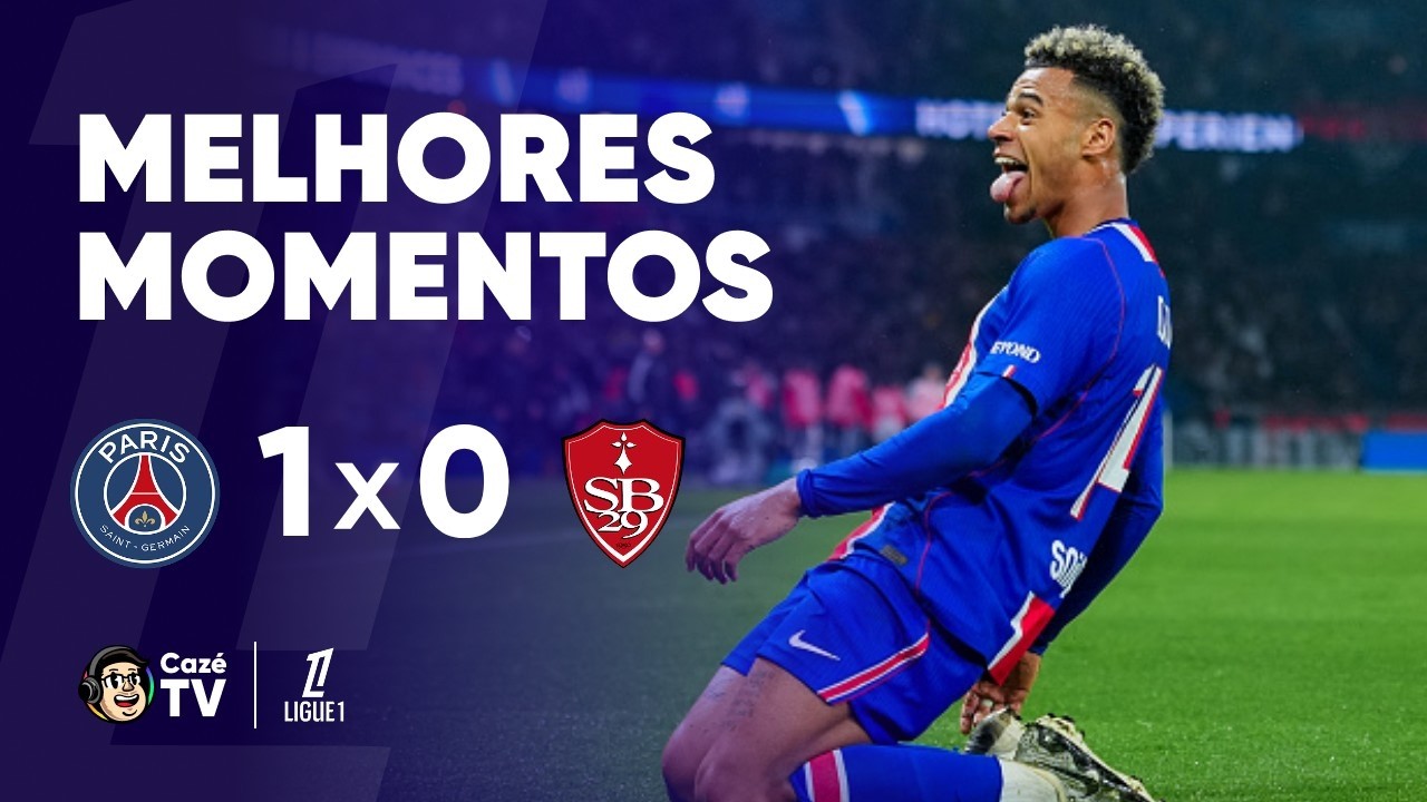 MELHORES MOMENTOS: PSG 1 X 0 BREST | LIGUE 1 2025/2026 | 33ª RODADA