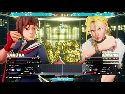 KUSANAGI vs RH MJ_Gama ~ CALLEJERA 3 Losers Semis ~ Torneo Street Fighter V Mexico