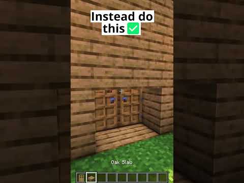 Stop Using Doors in Minecraft❌ #shorts