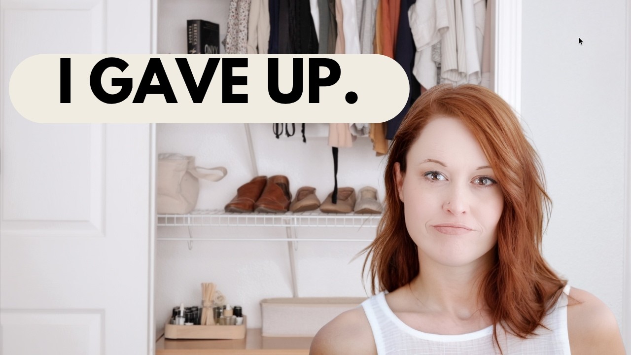 Parts of my home I’ve stopped fighting (closet, kitchen, etc.)