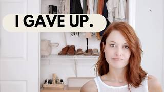 Parts of my home I’ve stopped fighting (closet, kitchen, etc.)