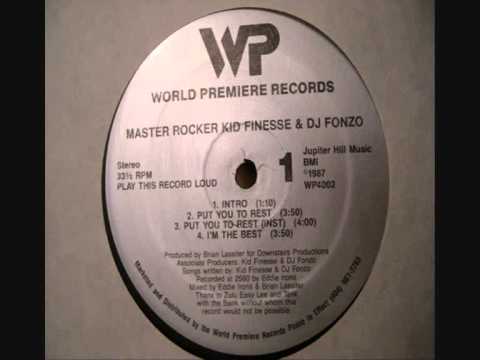 Master Rocker Kid Finesse & DJ Fonzo - Intro / Put You To Rest (World Premiere Records 1987)