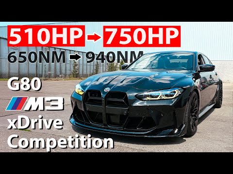 BMW M3 G80: 510HP to 750HP Stage 2 Tuning | 0-100 & 100-200 km/h Acceleration Upgrade