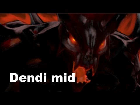 Dendi Shadow Fiend Mid gank. Dota 2