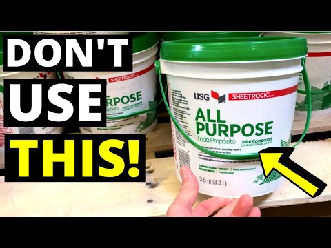 DON'T USE DRYWALL BUCKET MUD!! Use this instead...(Quick Setting Joint Compound / Hot Mud)