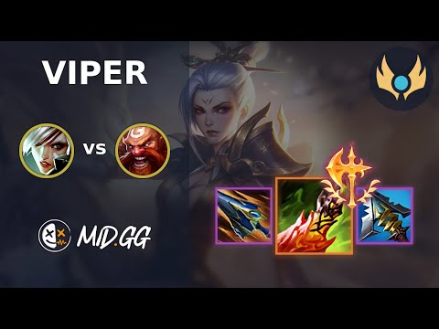 MID.GG: [ Viper ] Riven TOP vs Gragas | NA CHALLENGER | LOL Season 2025