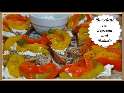 Bruschette Estive con Peperoni e Robiola | Il Cibo delle Coccole