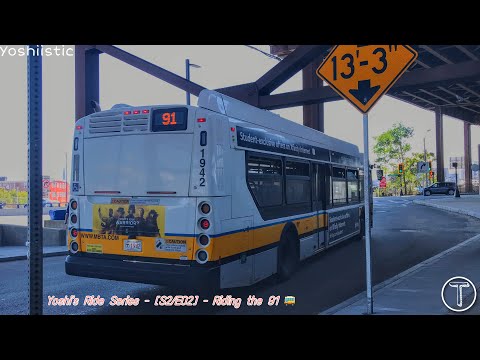 Detour Explorer | Yoshi's Ride Series {S2-E02} - Riding the 91 🚌 - {MBTA}