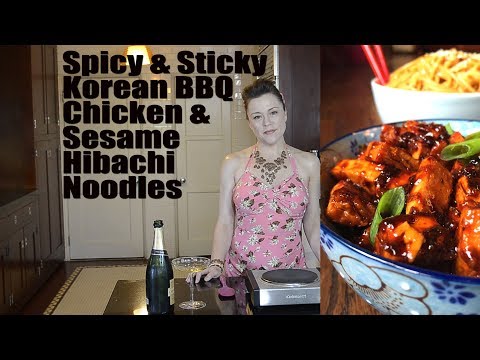 DDD Ep. #8 - Vegan Spicy, Sticky Korean BBQ Chicken & Sesame Hibachi Noodles
