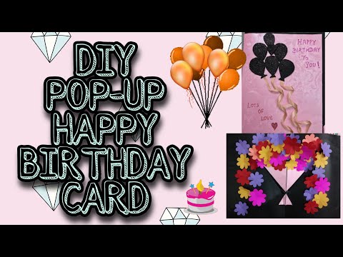 Handmade POP-UP Happy Birthday Card || DIY Birthday Card || Sakshambhavi 🖤 || Shambhavi Trivedi