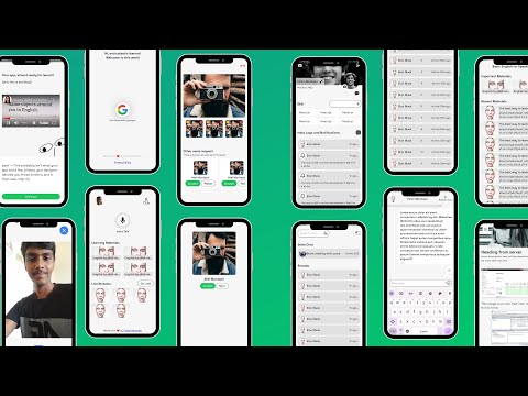 English Speaking app UI preview 🚀 | React Native, Next JS and TailwindCSS
