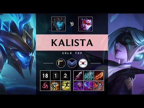 Kalista Top vs Vayne - KR Diamond Patch 25.13