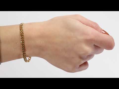 9ct Yellow Gold Classic Curb bracelet - 4.75mm - 7" - Ladies