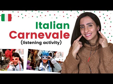 ITALIAN LISTENING & COMPREHENSION 🎧 - CARNEVALE in Italy 🎭🎊 (+Free PDF) #carnevale2022