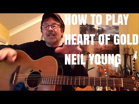 How to Play HEART OF GOLD TUTORIAL by NEIL YOUNG (Plus Free Chord Charts!)