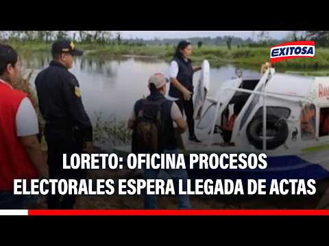 🔴🔵 Oficina Descentralizada de Procesos Electorales en Loreto espero la llegada de actas