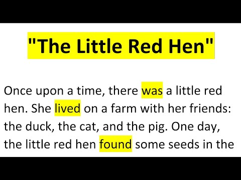 The Little Red Hen | English Story A1-A2