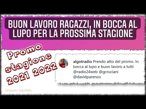 La Zanzara: promo stagione 2021 - 2022