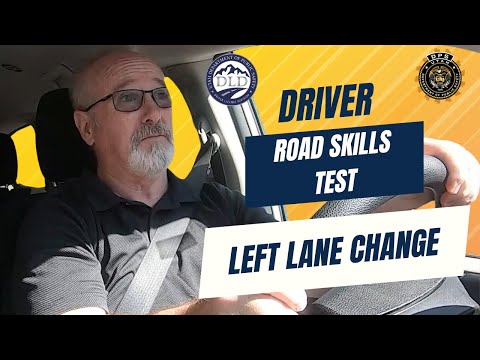 Utah DLD Road Skills Test Mandatory Maneuvers - Left Lange Change