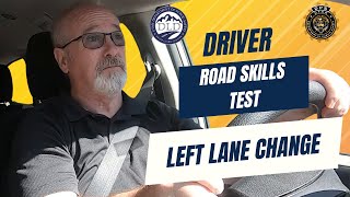 Utah DLD Road Skills Test Mandatory Maneuvers - Left Lange Change