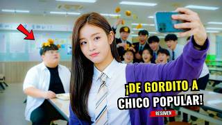 🔥CHICA POPULAR AYUDA AL GORDITO QUE TODOS ACOSAN EN LA ESCUELA | RESUMEN