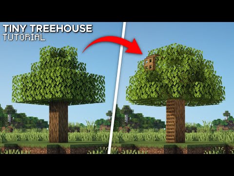 Ayvocado - Minecraft: How to Build a Small Treehouse | Simple Starter Base Tutorial