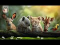 CUTE WILD ANIMALS 4K | Lion, Red Panda, Deer, Red Fox.. | 11 Hours of RELAX MUSIC | #CutiePieces