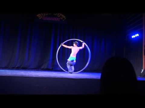 Cyr Wheel Rowan thomas Roue Cyr Performance original cabaret act (22-7-2013)