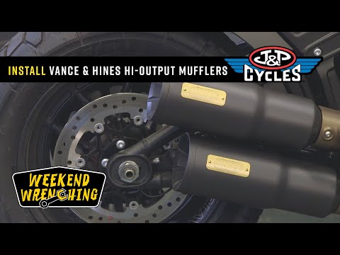 Vance & Hines Hi-Output Muffler Installation : Milwaukee 8 Softail Fat Bob