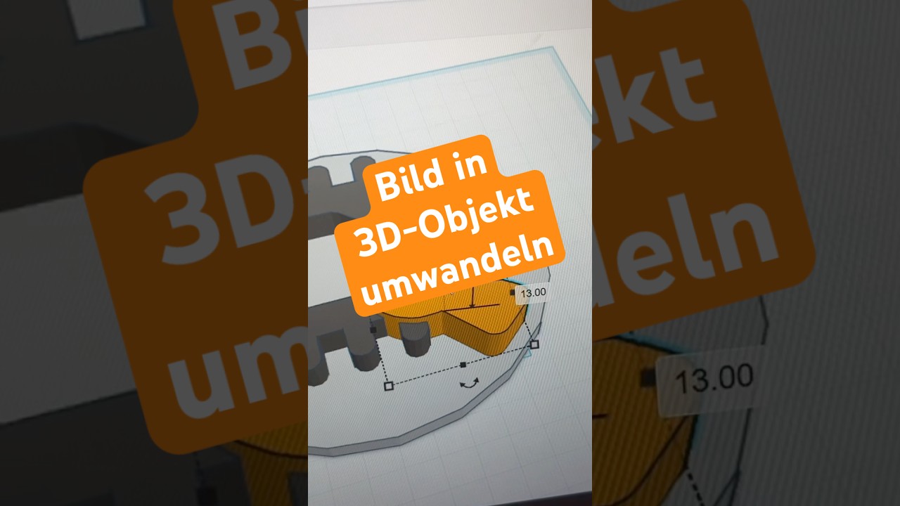 Bilder in 3D-Objekte umwandeln #3ddruck #3dmodeling #inkscape #tinkercad #maker #makersgonnamake