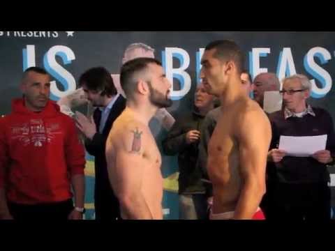 STEPHEN ORMOND v KARIM EL OUAZGHARI - OFFICIAL WEIGH-IN - THIS IS BELFAST
