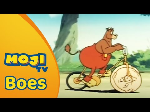 BOES DOET HET OP DE FIETS 🚲 | BOES 🐂 | Nederlandse Kinderseries | MojiTV