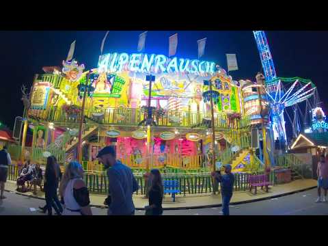 Oktoberfest 2019 Kirmes Attraktion Laufgeschäft Alpenrausch POV