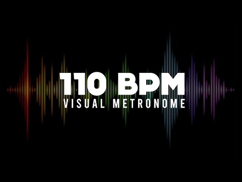 110 BPM Metronome (Visual Metronome / Click Track)