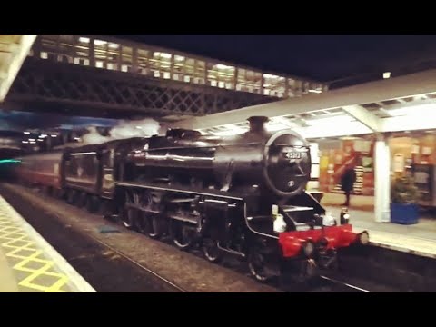Black 5 No. 45212 arrives at Slough with The Cathedrals Express from Bath Spa on the 27/03/2018.