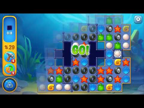 Fishdom NEW EVENT - Shipwrecked level 4 of 10 Gameplay (iOS Android)